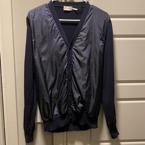 Large Moncler Navy Cardigan